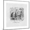 'A Bustling Woman', 1829-George Cruikshank-Mounted Giclee Print