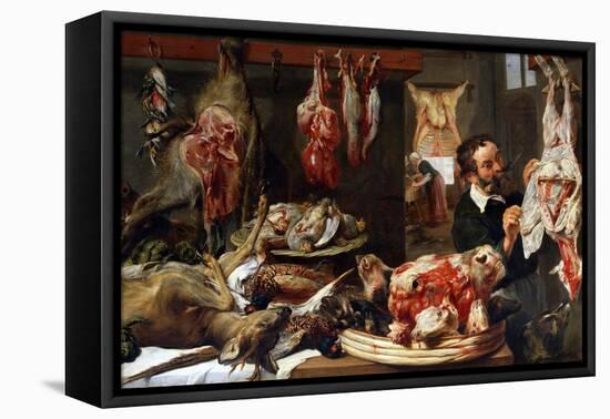 A Butcher Shop, 1630S-Frans Snyders-Framed Premier Image Canvas