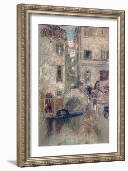 A Bye Canal, Venice, 19th Century-James Abbott McNeill Whistler-Framed Giclee Print