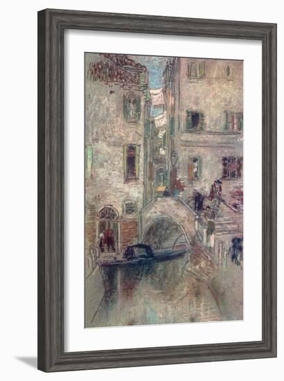 A Bye Canal, Venice, 19th Century-James Abbott McNeill Whistler-Framed Giclee Print