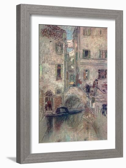 A Bye Canal, Venice, 19th Century-James Abbott McNeill Whistler-Framed Giclee Print