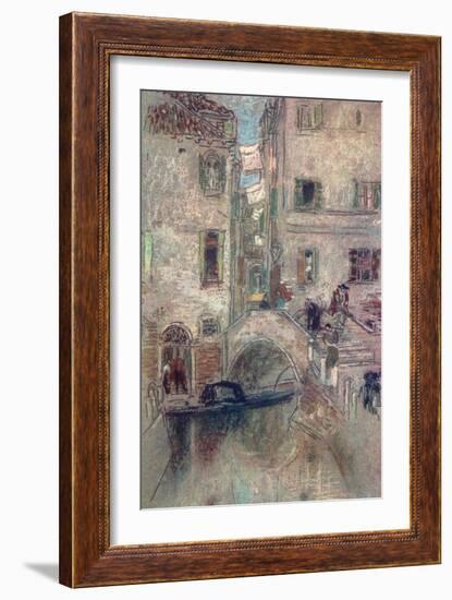 A Bye Canal, Venice, 19th Century-James Abbott McNeill Whistler-Framed Giclee Print