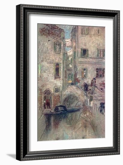 A Bye Canal, Venice, 19th Century-James Abbott McNeill Whistler-Framed Giclee Print