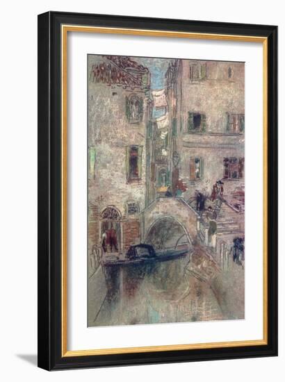 A Bye Canal, Venice, 19th Century-James Abbott McNeill Whistler-Framed Giclee Print