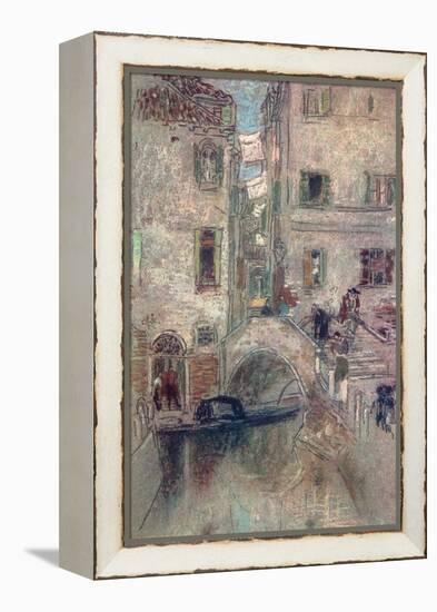 A Bye Canal, Venice, 19th Century-James Abbott McNeill Whistler-Framed Premier Image Canvas