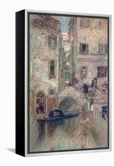 A Bye Canal, Venice, 19th Century-James Abbott McNeill Whistler-Framed Premier Image Canvas