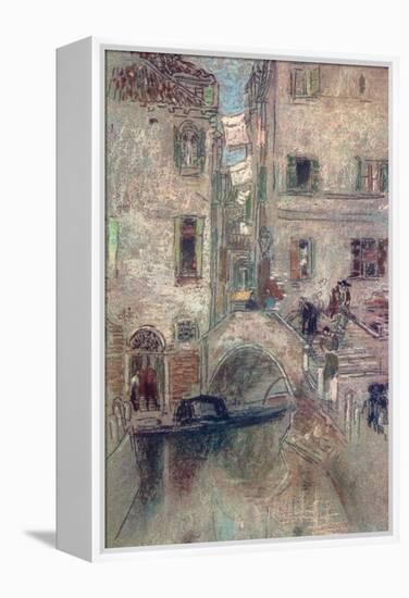 A Bye Canal, Venice, 19th Century-James Abbott McNeill Whistler-Framed Premier Image Canvas