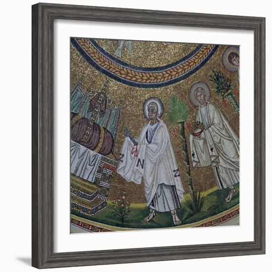 A byzantine mosaic of St Peter, 5th century-Unknown-Framed Giclee Print