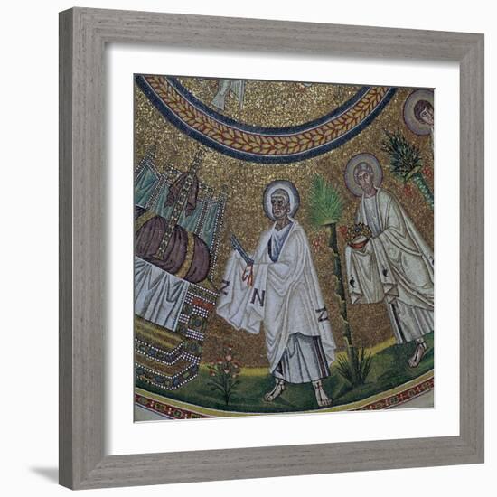 A byzantine mosaic of St Peter, 5th century-Unknown-Framed Giclee Print