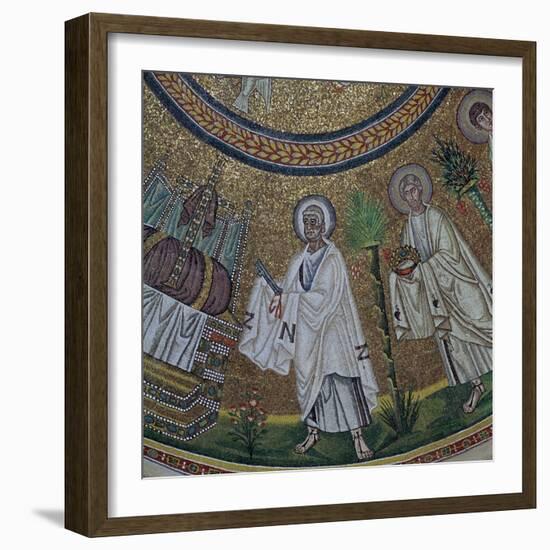 A byzantine mosaic of St Peter, 5th century-Unknown-Framed Giclee Print