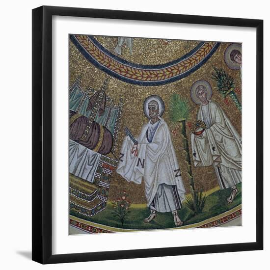 A byzantine mosaic of St Peter, 5th century-Unknown-Framed Giclee Print