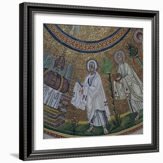 A byzantine mosaic of St Peter, 5th century-Unknown-Framed Giclee Print