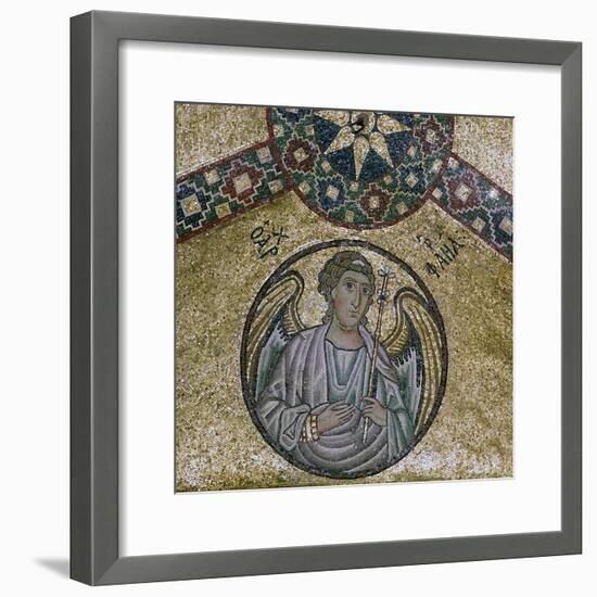 A byzantine mosaic of the Archangel Raphael, 11th century-Unknown-Framed Giclee Print
