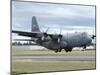 A C-130 Hercules Lands at McChord Air Force Base, Washington-Stocktrek Images-Mounted Photographic Print