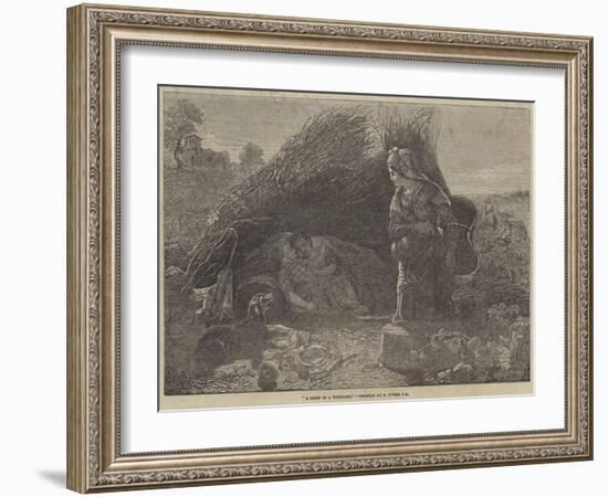 A Cabin in a Vineyard-Thomas Uwins-Framed Giclee Print