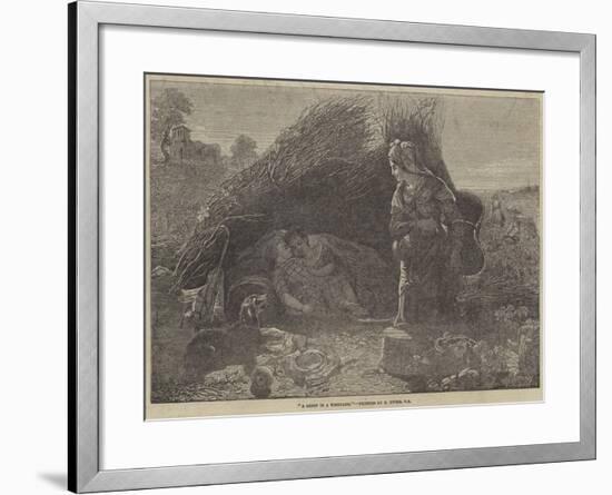 A Cabin in a Vineyard-Thomas Uwins-Framed Giclee Print