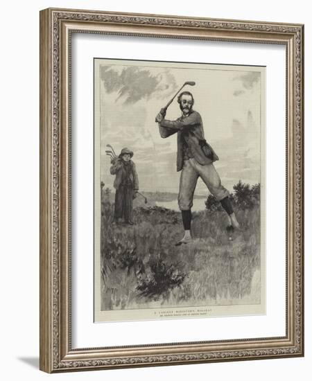 A Cabinet Minister's Holiday-Henry Marriott Paget-Framed Giclee Print