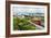 A cable car heads up the funicular railway high above Wellington, the capital city, New Zealand-Logan Brown-Framed Photographic Print