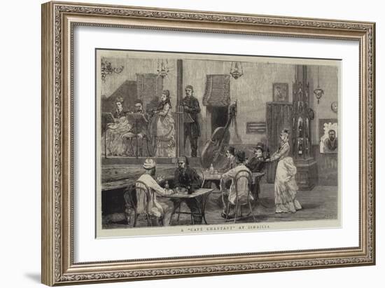 A Cafe Chantant at Ismailia-Joseph Nash-Framed Giclee Print
