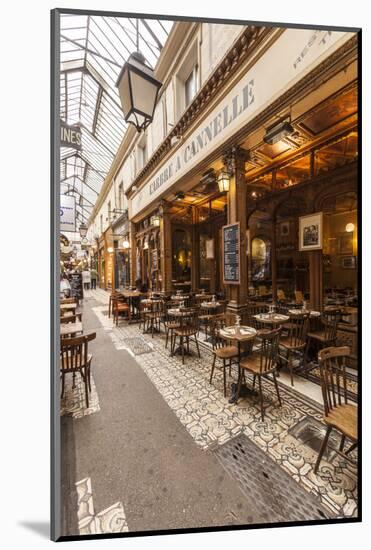 A cafe in Passage des Panoramas, Paris, France, Europe-Julian Elliott-Mounted Photographic Print