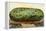 A California Watermelon, on Flatbed Train Car-null-Framed Stretched Canvas