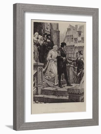 A Call to Arms-Edmund Blair Leighton-Framed Giclee Print