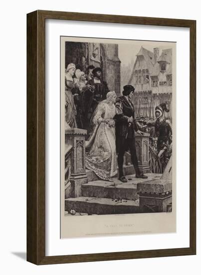 A Call to Arms-Edmund Blair Leighton-Framed Giclee Print