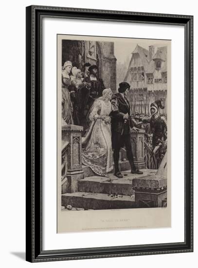 A Call to Arms-Edmund Blair Leighton-Framed Giclee Print