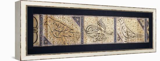 A Calligraphic Scroll, C.1878-9-null-Framed Premier Image Canvas