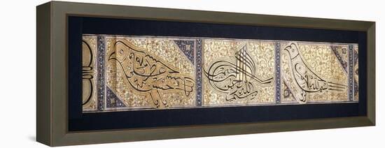 A Calligraphic Scroll, C.1878-9-null-Framed Premier Image Canvas