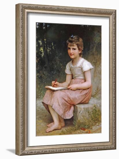 A Calling-William Adolphe Bouguereau-Framed Art Print