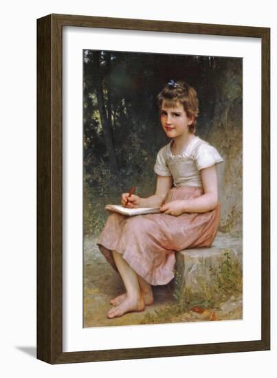 A Calling-William Adolphe Bouguereau-Framed Art Print