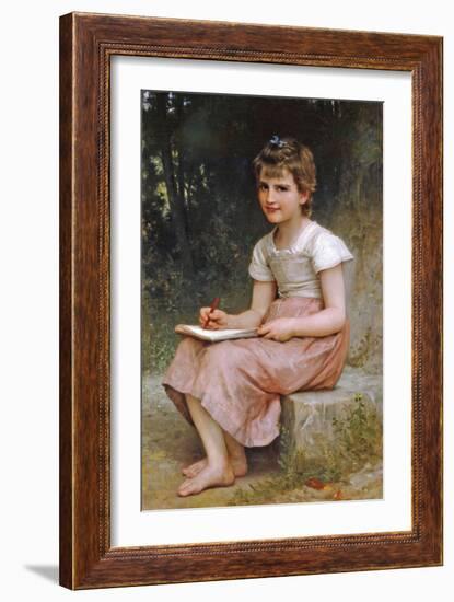 A Calling-William Adolphe Bouguereau-Framed Art Print