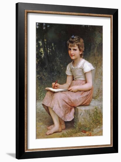 A Calling-William Adolphe Bouguereau-Framed Art Print