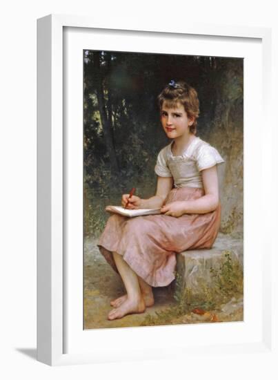 A Calling-William Adolphe Bouguereau-Framed Art Print