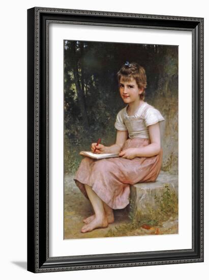 A Calling-William Adolphe Bouguereau-Framed Art Print