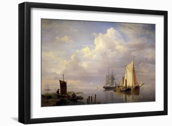 A Calm, 1852-Hermanus Koekkoek-Framed Giclee Print