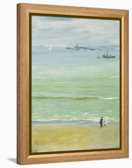 A Calm Day, Tangier Bay-Sir John Lavery-Framed Premier Image Canvas