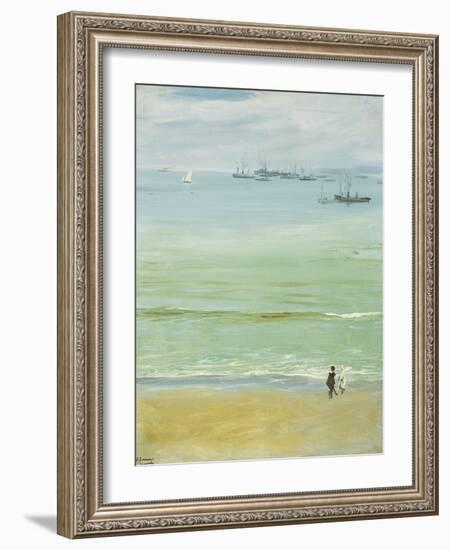 A Calm Day, Tangier Bay-Sir John Lavery-Framed Giclee Print