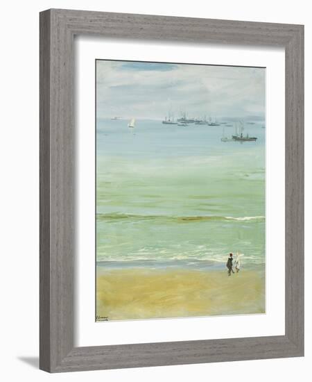 A Calm Day, Tangier Bay-Sir John Lavery-Framed Giclee Print