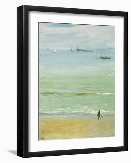 A Calm Day, Tangier Bay-Sir John Lavery-Framed Giclee Print