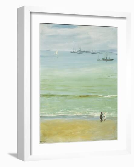 A Calm Day, Tangier Bay-Sir John Lavery-Framed Giclee Print