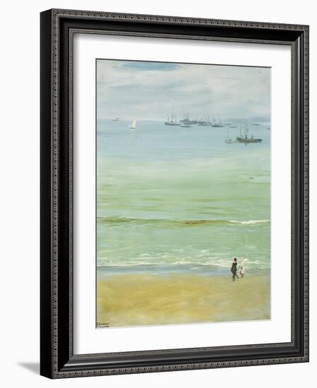 A Calm Day, Tangier Bay-Sir John Lavery-Framed Giclee Print
