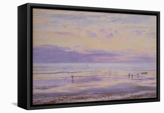 A Calm Evening - Tide Down, 1875 (W/C on Paper)-Henry Moore-Framed Premier Image Canvas