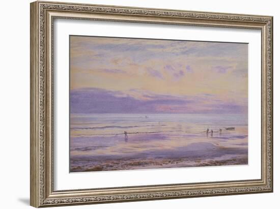 A Calm Evening - Tide Down, 1875 (W/C on Paper)-Henry Moore-Framed Giclee Print