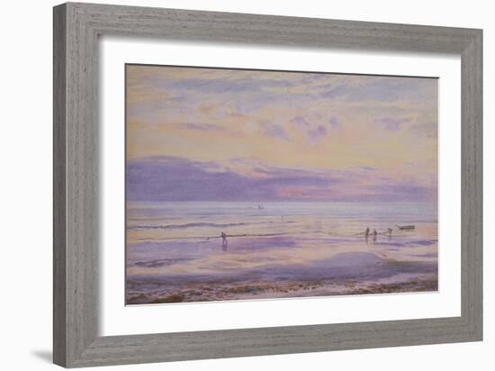 A Calm Evening - Tide Down, 1875 (W/C on Paper)-Henry Moore-Framed Giclee Print