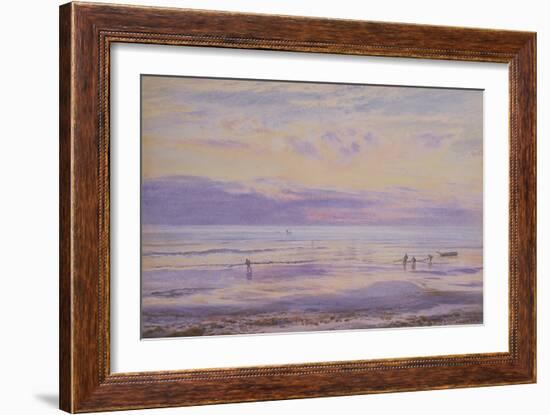 A Calm Evening - Tide Down, 1875 (W/C on Paper)-Henry Moore-Framed Giclee Print