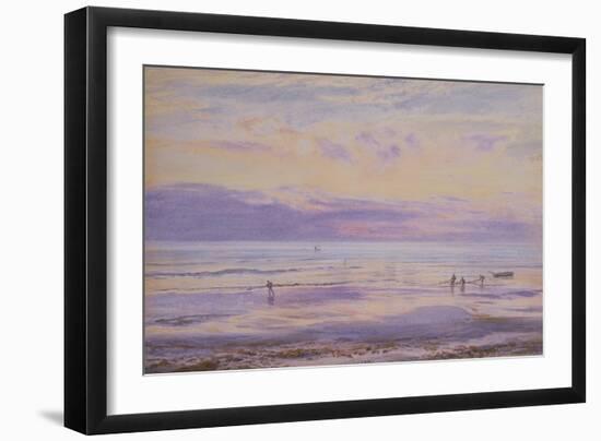 A Calm Evening - Tide Down, 1875 (W/C on Paper)-Henry Moore-Framed Giclee Print