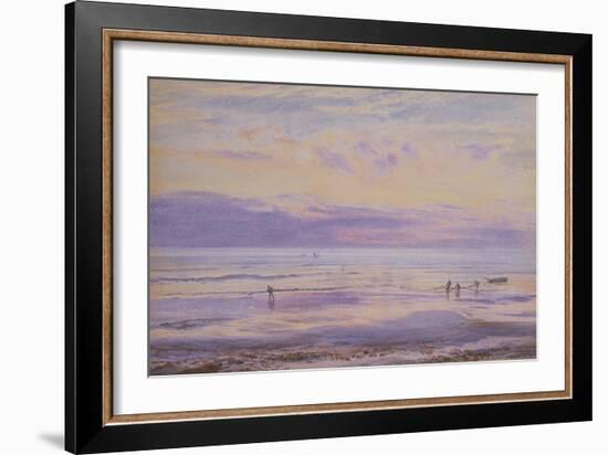 A Calm Evening - Tide Down, 1875 (W/C on Paper)-Henry Moore-Framed Giclee Print