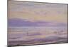 A Calm Evening - Tide Down, 1875 (W/C on Paper)-Henry Moore-Mounted Giclee Print